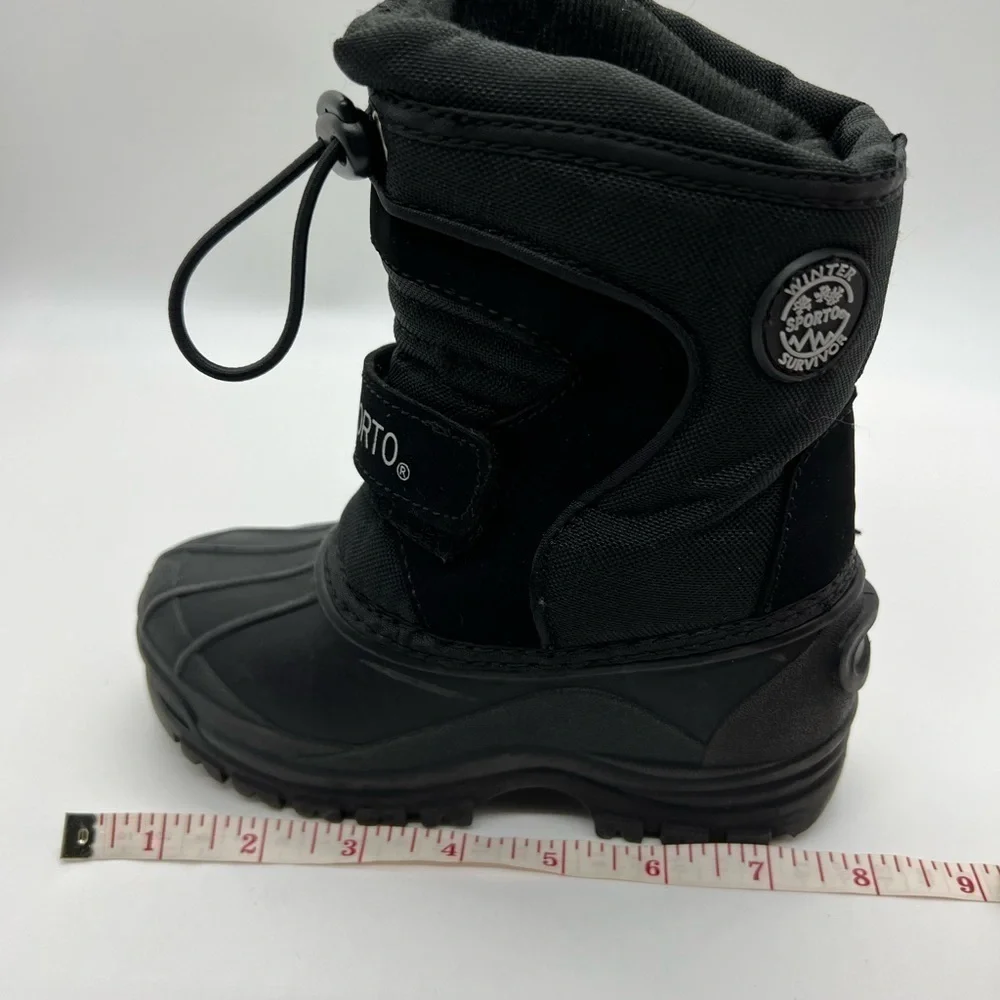 SPORTO KIDS BLACK MARVIN BOOT SIZE TODDLER 10
